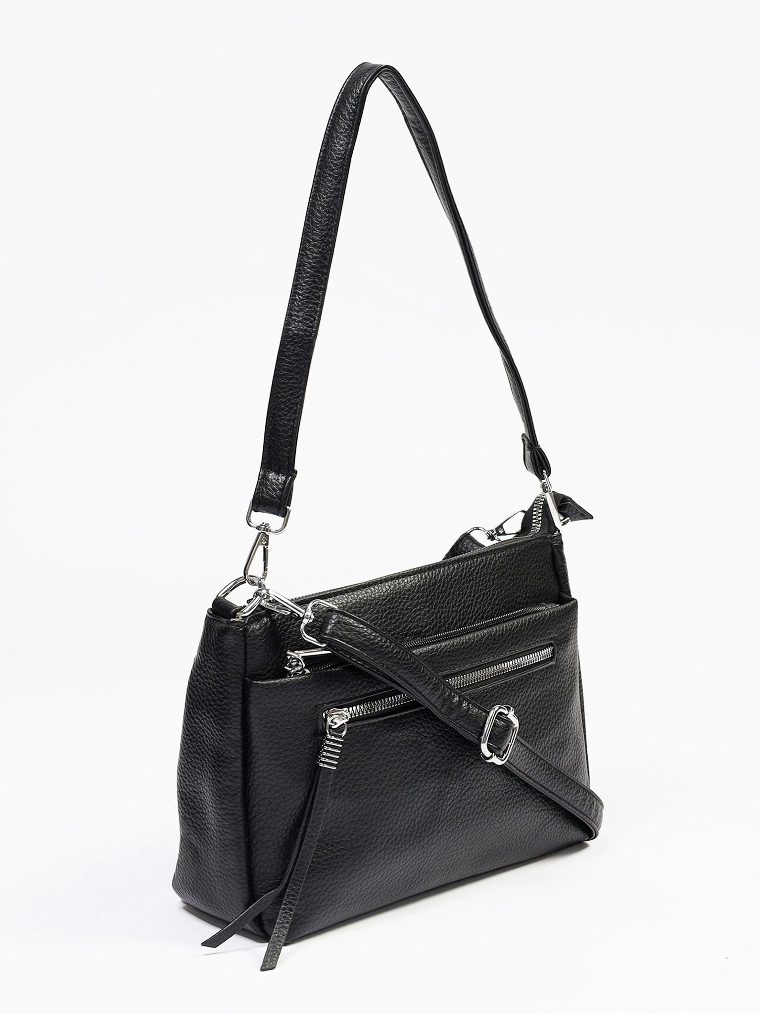 Сумка-кроссбоди с декоративным пуллером в ассортименте